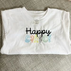 NWOT Kids Easter Embroidered Shirt